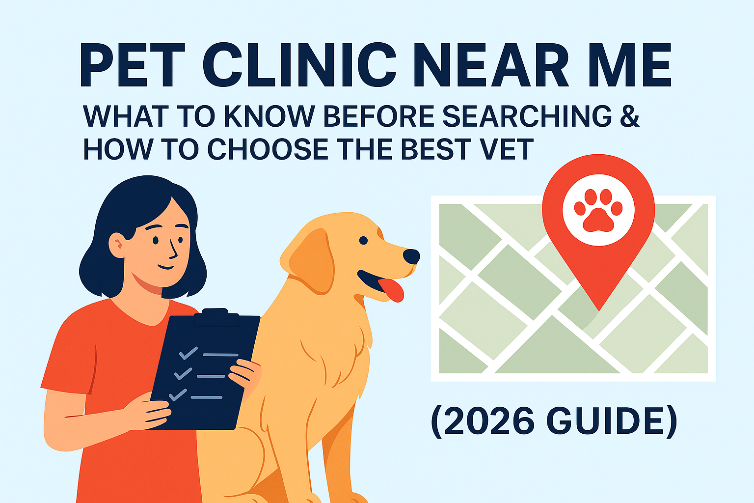 Pet Clinic Near Me: What to Know Before Searching & How to Choose the Best Vet (2026 Guide)